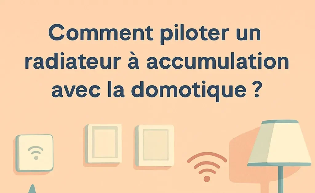 Contrôle intelligent de la température d'un radiateur à accumulation via une application mobile dans un environnement domotique moderne.